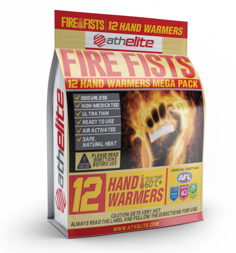ATHELITE FIRE FISTS 12 HAND <br> WARMERS MEGA PACK