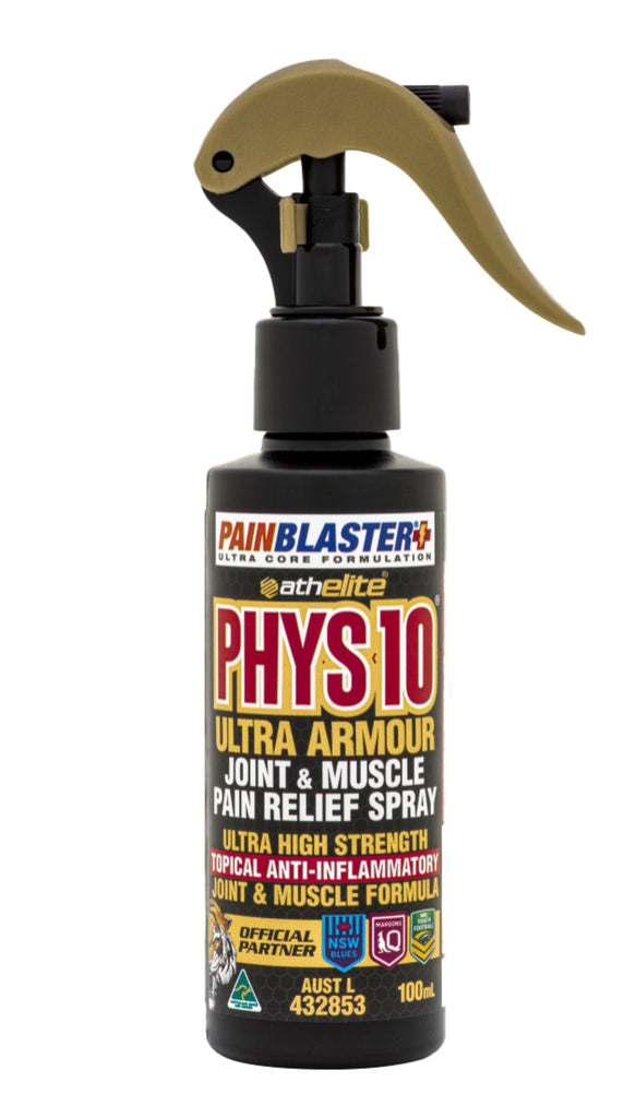 ATHELITE PHYS10 JOINT & MUSCLE <BR> PAIN RELIEF SPRAY 100ML