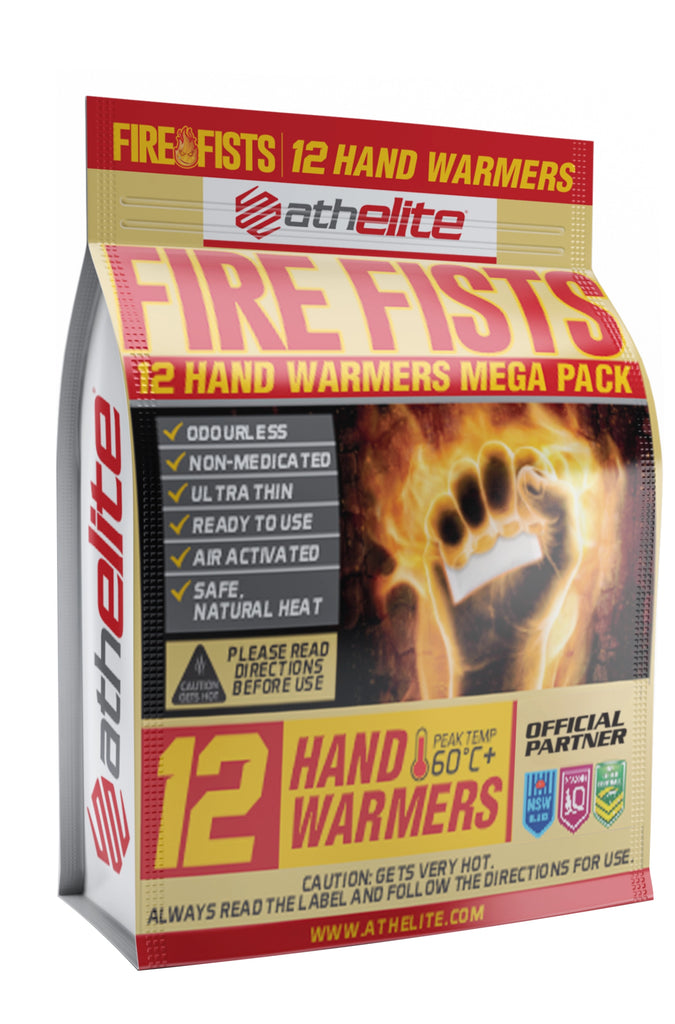 ATHELITE FIRE FISTS 12 HAND <br> WARMERS MEGA PACK