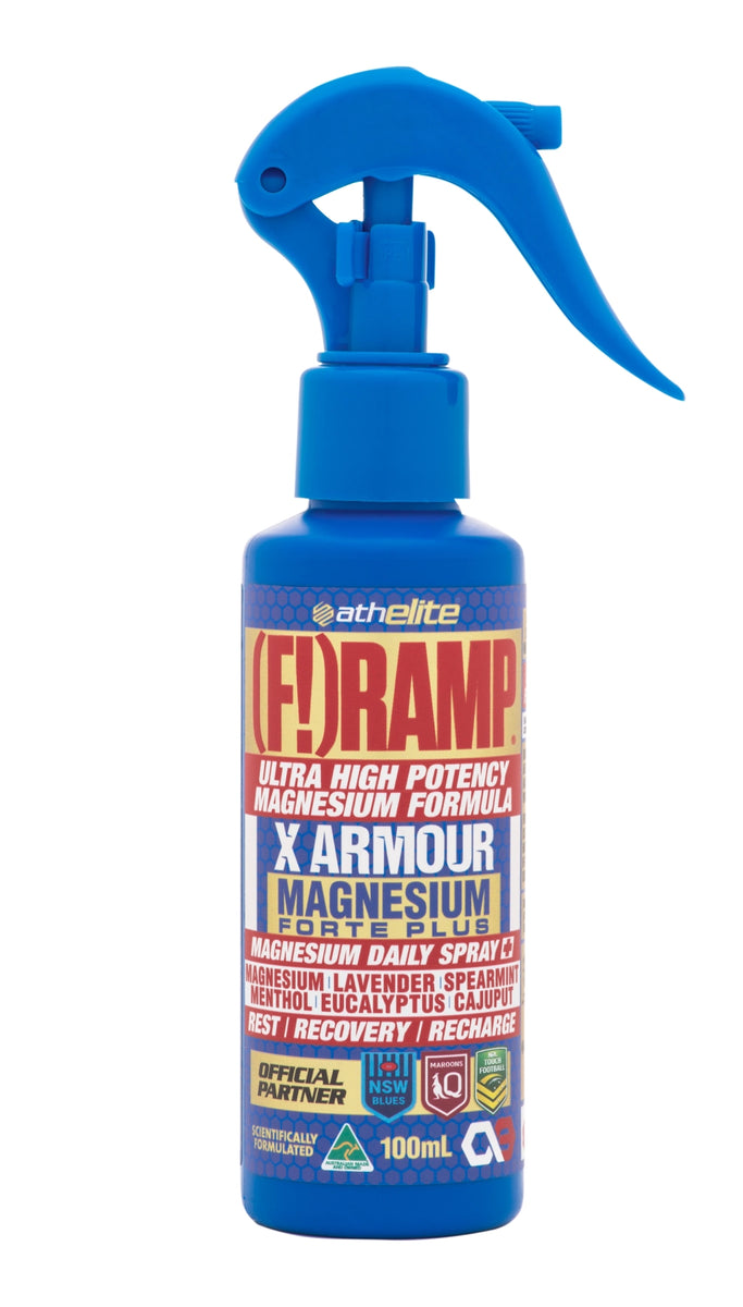 ATHELITE (F!)RAMP X ARMOUR HIGH POTENCY MAGNESIUM MUSCLE FRAMP SPRAY ...