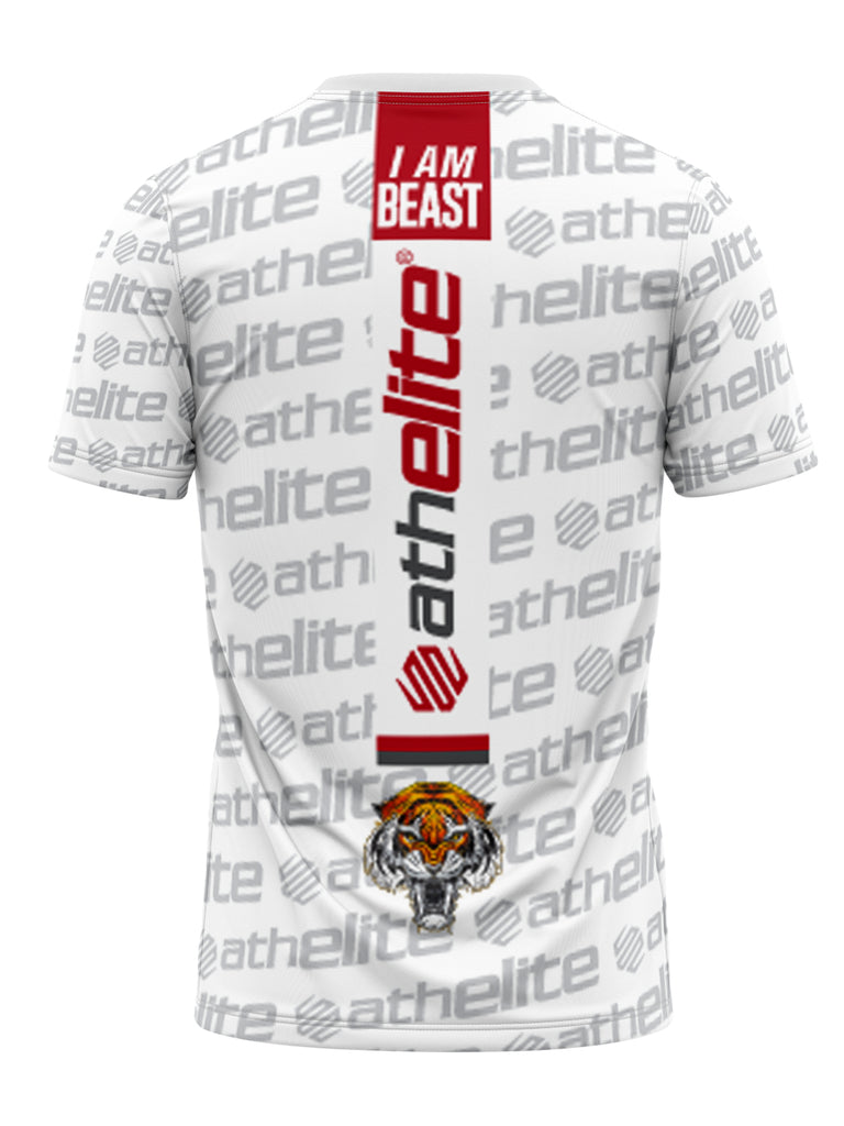 ATHELITE I AM BEAST PERFORMANCE TEE - WHITE