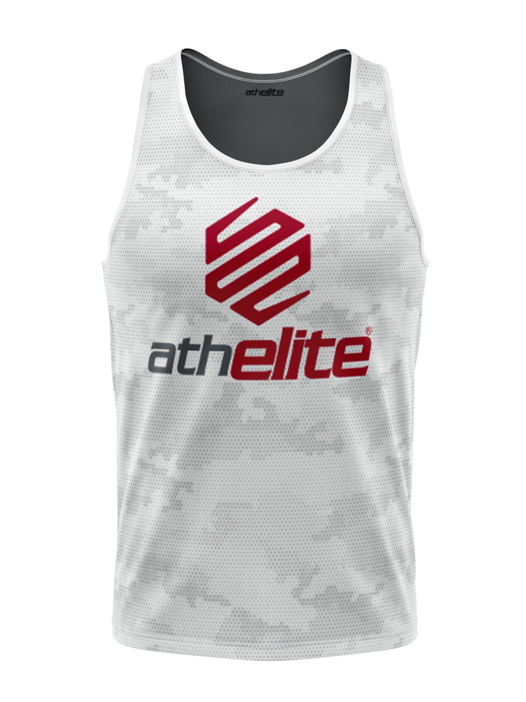 ATHELITE BLAZE  CAMMO PERFORMANCE  TANK - WHITE